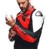 Dainese SPORTIVA sportovní kožená bunda červená/bílá vel.52